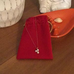 10K gold and pearl necklace